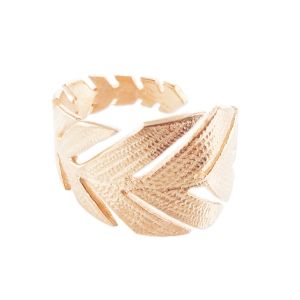 ring Leave golden rose x1