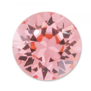 PureCrystal 1088 Round Stone 8mm Rose Peach x1