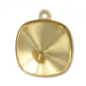 Stick-on setting PureCrystal 4470 12mm 1 loop Gold tone x1