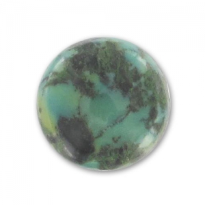 Round cabochon 10mm Genuine Turquoise x1