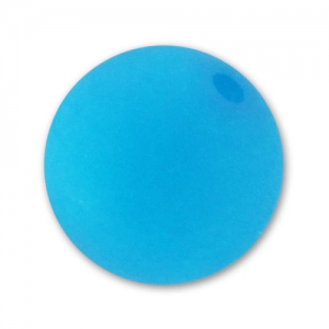 10mm Round Polaris bead - Neon Blue x1
