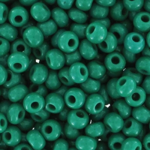 Preciosa Seed beads 9/0 2.5 mm - Green Opaque x20g