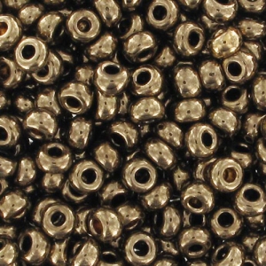 Preciosa 9/0 Seed Beads, 2.5 mm - Gold Bronze, 20 g