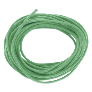 Cotton waxed cord 1,5mm Green x5m