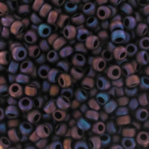 Miyuki Seed beads 11/0 2005 - Mat Metallic Dark Raspberry Iris