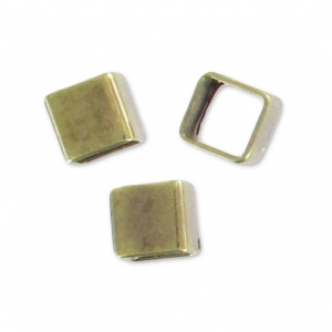 Tube squarred bead 2.5 mm bronze x10