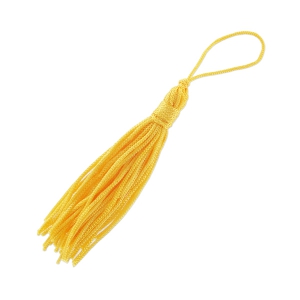 Textile tassel 7.5cm Dark Yellow