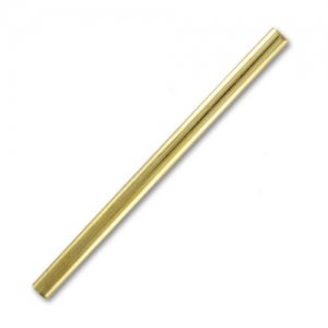straight Tubes 45x3mm gold tone x20