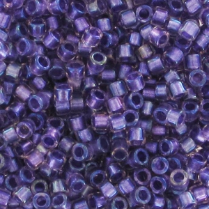 Miyuki Delica 11/0 DB1754 - Spkl Purple Lined Crystal AB x8g