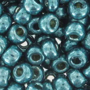 Seed beads Miyuki Duracoat 8/0 4217 - Galvanized Dark Sea Foam x8g