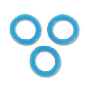 round separator beads 12 mm Aqua x5