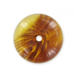 Half-ball 18mm imitation Ambre x1