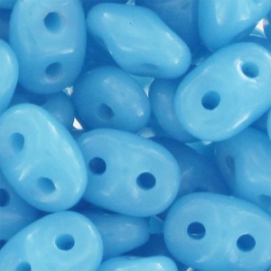 SuperDuo 2.5x5mm Blue Turquoise  x10g