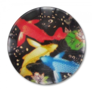 Flat Cabochon 20mm Fishes x1