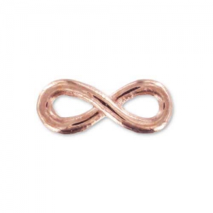 Spacer infinity 15x6mm Gold rose tone x1