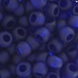 Toho Seed beads 11/0 TO11R8DF - Transparent Frosted Cobalt x8g