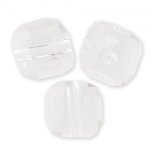 Cubes 4mm Crystal x15