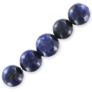 6 mm round gemstone beads - Lapis Lazuli x15