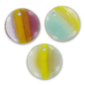 Lentils 12mm Milky Yellow x10