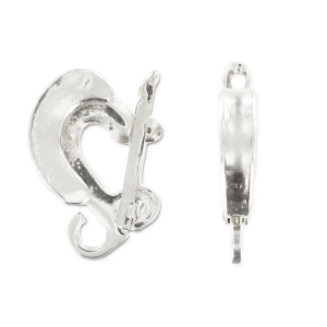 pendant holder to clip on 11mm Rhodium