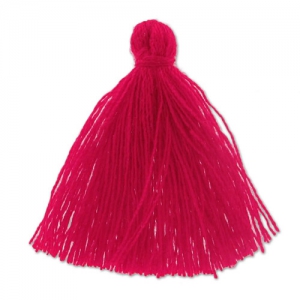 Cotton tassel 27-30mm Raspberry x1