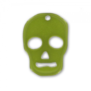 Pendant Skull 23 mm Olivine x1