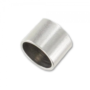 Tube terminator for 10mm cord Antique Silver Plating x1