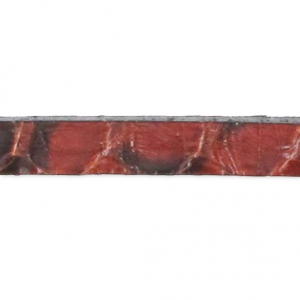 Leather lace 5x2.4mm Brown Snake x30cm