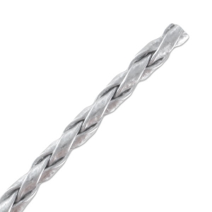 Braided faux leather cord 2.5mm silver x 1m