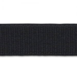 Elastic Raw Ribbon 9mm Black x 1m