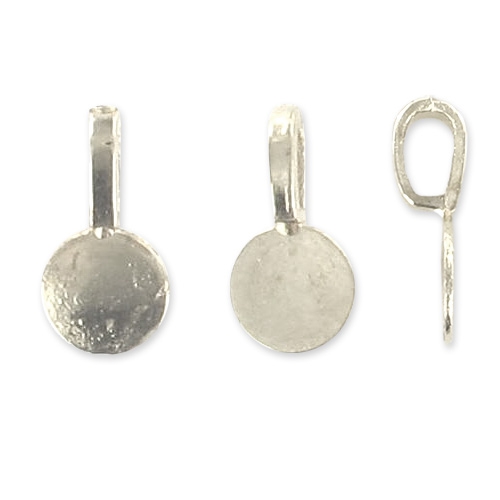 pendant holder 18,5mm Silver tone x1 Perles & Co