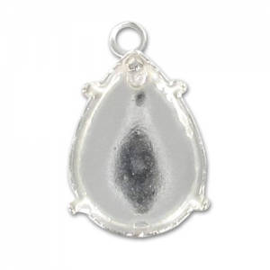 Pendant setting PureCrystal 4320 18x13mm Silver tone x1