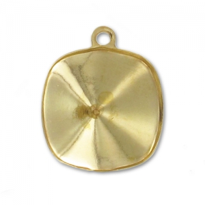 Stick-on setting PureCrystal 4470 10mm 1 loop Gold tone x1