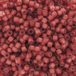 Miyuki Delica Duracoat 11/0 DB2173 - Alabaster S/L Dyed Lt Watermelon x8g