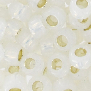 Toho seed beads 8/0 TO8R2100 - Milky White Silver Lined