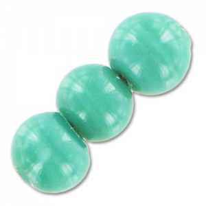 Rounds 6mm Green Turquoise x15