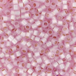 Miyuki Delica 11/0 DB0624 - Dyed Light Rose Silver Lined Alabaster