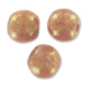 Round beads 3mm Opaque Luster Rose x50