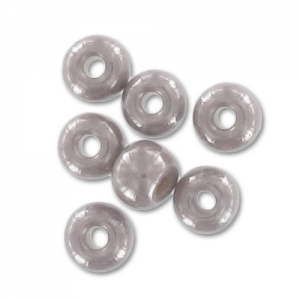 Preciosa Seed Beads 6/0 4 mm - Luster Grey x 20 g