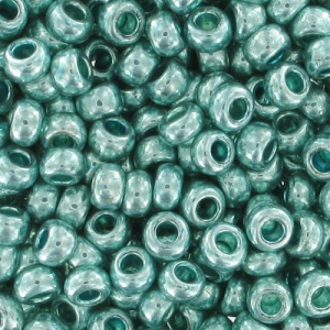 Preciosa Seed beads 9/0 2.5 mm - Mint Metallic x20g