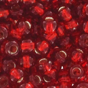 Toho Seed beads 11/0 TO11R25C - Silver Lined Ruby