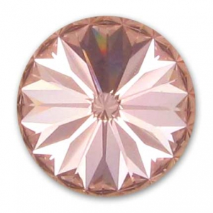 PureCrystal 1122 Rivoli Round Stone 12mm Vintage Rose