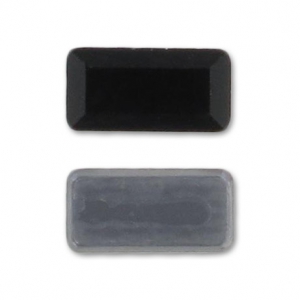 Rhinestones Hotfix Rectangle PureCrystal 2510 5x2.5mm Jet x10