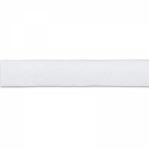 3mm Double sided lace of composition leather - White x1m