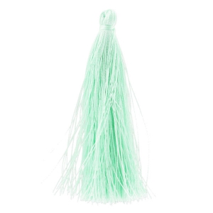 Pompon in silk imitation 63-66 mm Mint x1