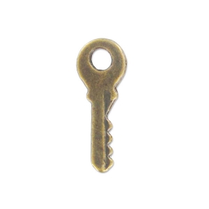 Key charm 19mm bronze