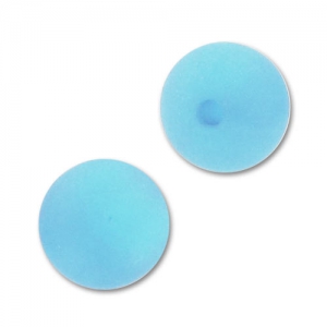 Polaris Round half-drilled 6mm Aquamarine x1