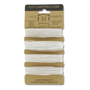Bamboo thread set 0.8/1/1.2/1.4 mm Natural x 31.7m