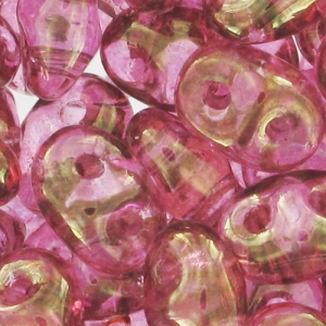 SuperDuo 2.5x5mm Luster Rose x10g