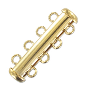 4 strands sliding clasp 26mm Gold filled